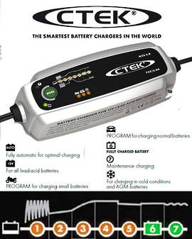 CTEK MXS 3.8 12V 1.2 to 85AH (130Ah) 7 stage